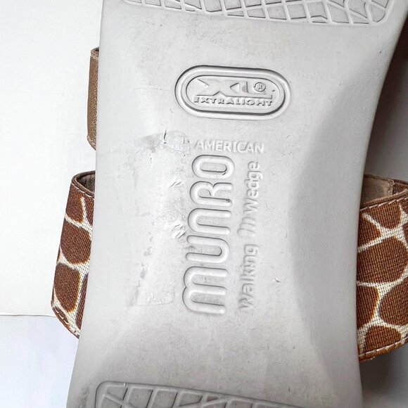 Munko American Walking Wedge Propre Size, Perfect Fit 11 SS-Tan/Giraffe Print - Picture 13 of 16